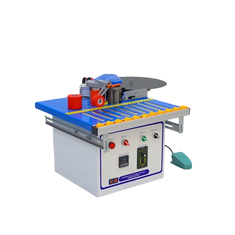 Small Edge Bander 220V 1000W Automatic Tape Cutting Straight and Curved Edge Banding Machine for DIY Woodworking