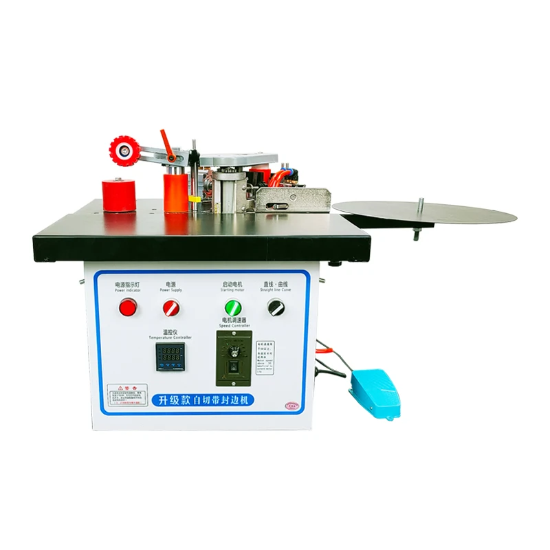 Small Edge Banding Machine Strip Automatically Breaks the Tape Edge Banding Machine Curve Mini Woodworking Edge Sealing Machine