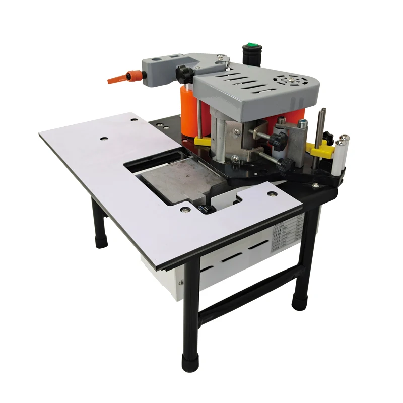 Small Manual Banding DW400 Portable Mini Band Polishinre G and Trimming Semi Automatic Edge Bander Machine Woodworking