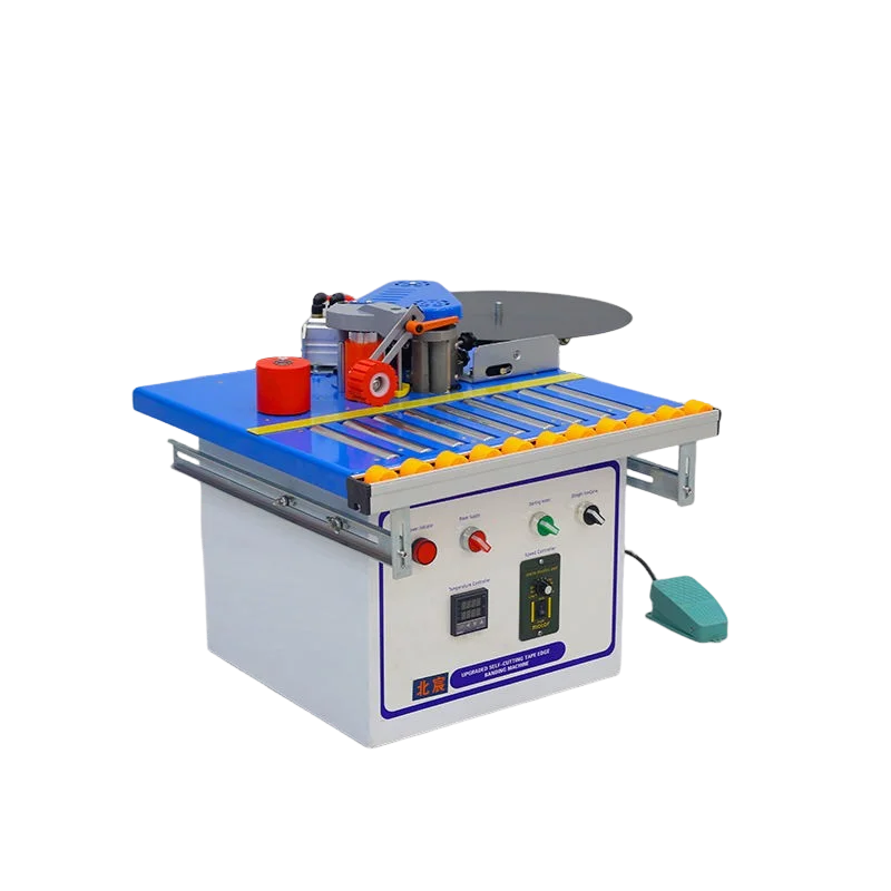Mini Edge Bander Manual Control Tabletop Edge Banding Machine 0-6m/min Speed for Small Workshop Home Use
