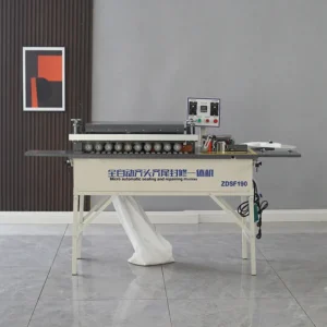 High Speed Automatic Edge Banding Machine With Edge Banding Trimming Buffing and End Cutting Edge Bander