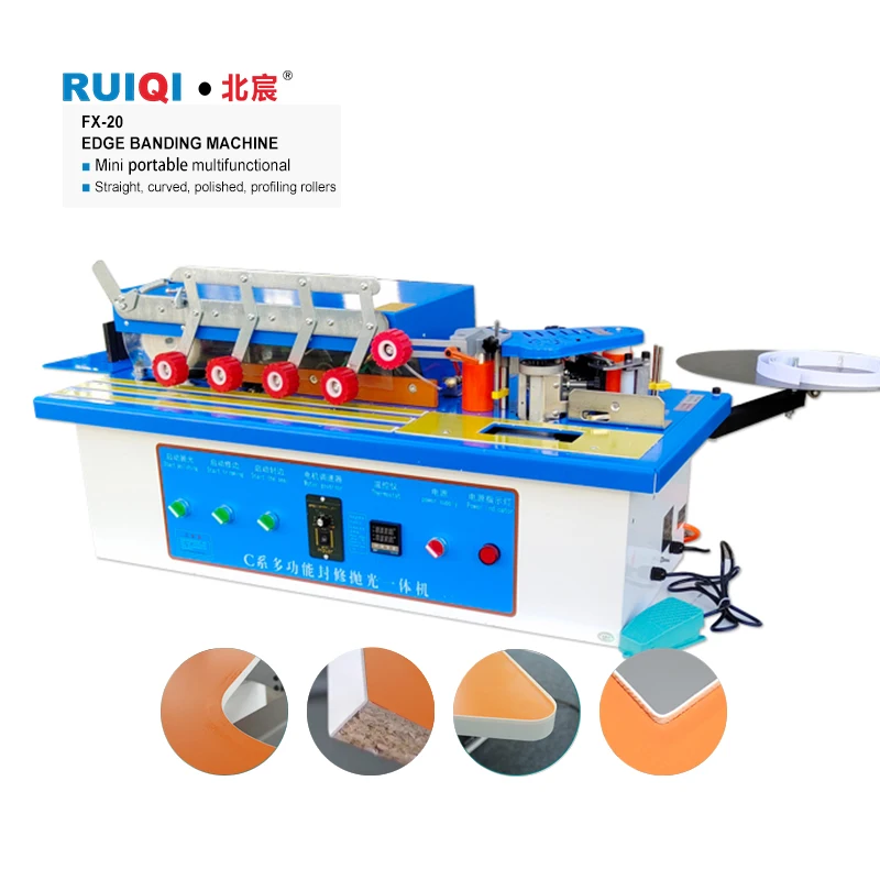 Portable Mini Automatic Edge Banding Machine for Wood Household Woodworking Machinery with Core Motor & Gear Components